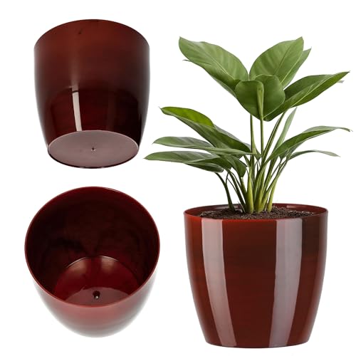 Vaso Redondo KADAX 14Cm - Vermelho (Jardinagem) KADAX - Móveis de exterior - vaso, redondo, kadx, 14cm, vermelho