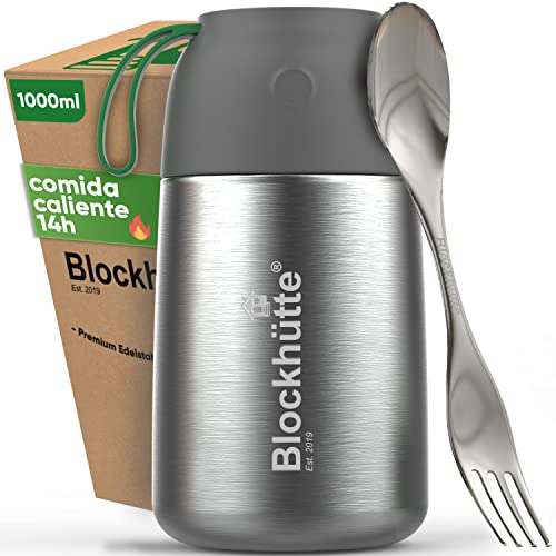 Termo de Alimentação BLOCKHUETTE (Aço Inoxidável - 1 L) Blockhütte GmbH - Porta-alimentos e bebidas - aço inoxidável, 1 l, conservação