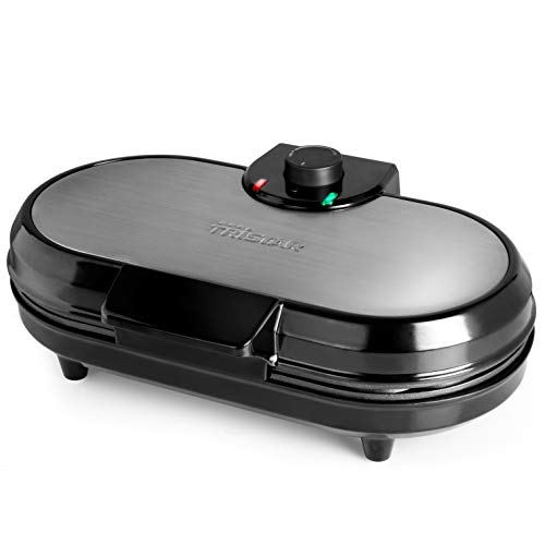Máquina de Waffles TRISTAR WF-2120 (5 W - 1000 W) Tristar - Máquinas de waffle - 1000 W, preto, aço inoxidável, antiaderente