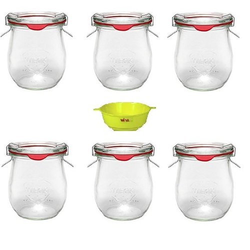 Copo de Vidro com Tampão 6 Unidades 220 Ml Tulipa Viva Haushaltswaren - Recipientes de armazenamento de alimentos - copo, vidro, tampão, 6 unidades, 220 ml