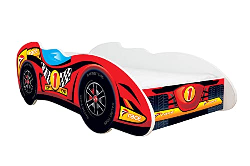 Cama Infantil TOPBEDS Carro Racer (150x200cm) Topbeds - Camas e estruturas de cama - cama infantil, carro racer, 150x200cm