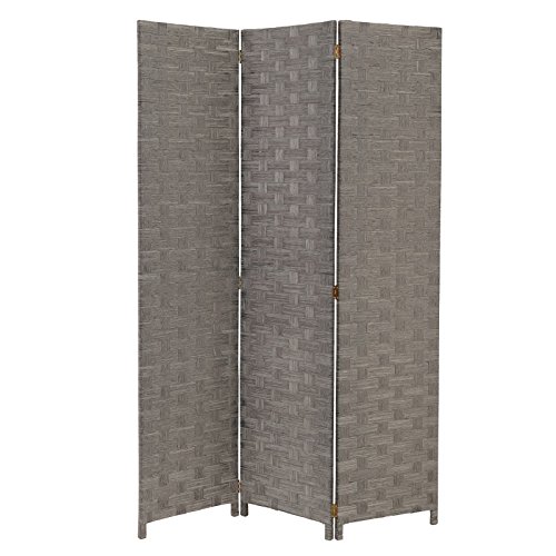 Biombo LOLAHOME Madeira Cinzento 200 x 150 cm LOLAhome - Biombos - madeira, cinzento, 200x150cm