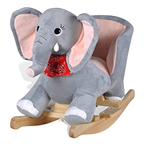 Baloiço para Crianças VIDA XL 112100 (Cinzento) vidaXL - Brinquedos - baloiço, bebés, alta qualidade, elefante, conforto