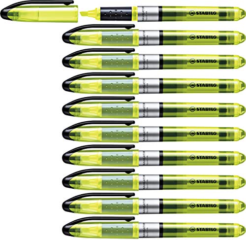 Marcador Fluorescente Stabilo EASYoriginal 0.7 mm Amarelo (Caixa de 10) Stabilo - Marcadores e marcadores de texto - 0,7 mm, fluorescente, ponta grossa, conjunto 10