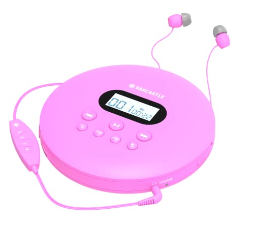 Reprodutor de Cds Portátil OAKCASTLE CD100 Oakcastle - Downloads de música digital - bluetooth, recarregável, bateria 12h, saída auxiliar