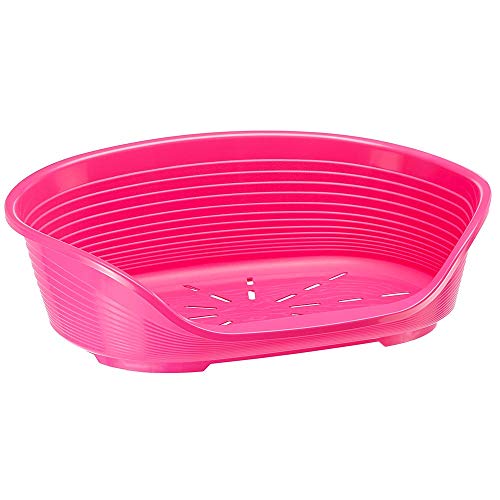 Cama para Cão Ferplast Deluxe Rosa | Cinzento, Rosa FERPLAST - Camas para cães - cama, cão, deluxe, rosa, cinzento