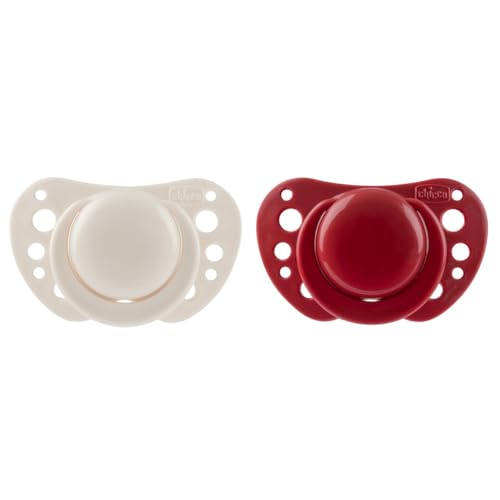 Chicco Physioforma Silicone Air Red 2 Unidades Artsana spa - Chupetas e mordedores - silicone, air red, 2 unidades, forma única