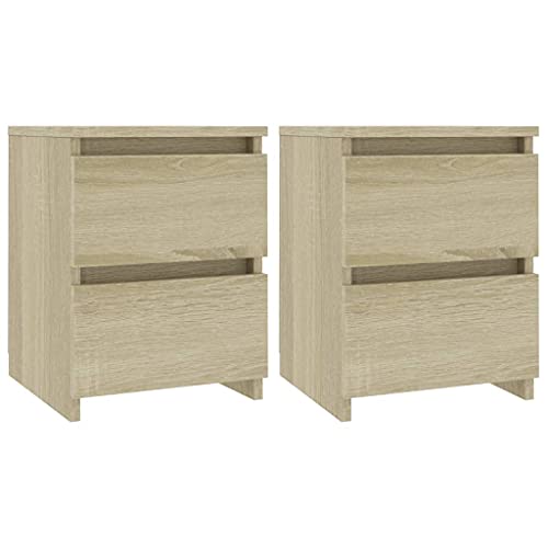 Mesa de Cabeceira VIDAXL 2 em Madeira (Castanho - 30 x 30 x 40 cm) vidaXL - Conjuntos de móveis - castanho, 30x30x40 cm, madeira