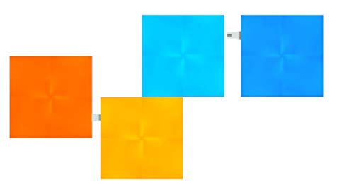 Nanoleaf Canvas Expansion Pack 4 Painel de Suelo/Teledifusão Branco Nanoleaf - Luminárias de parede - 16 modos, 8 cores, branco, usb