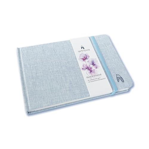 Caderno de Desenho e Riscos HANNS-GRAFICS A5 Artnova - Papel de arte e artesanato - papel 200g, espessura extra, branco, lisas