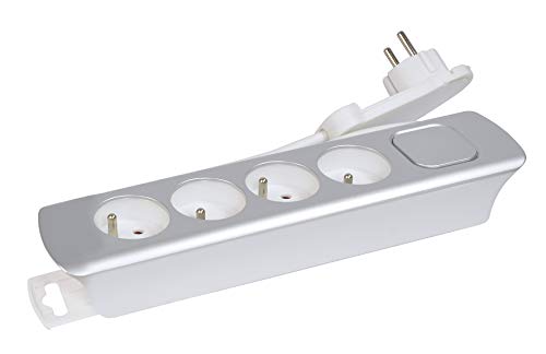 Extensão Elétrica GEFOM 400004 (4 Tomadas - Tipo F - 1.5 m) GEFOM - Filtros de linha e supressores de surtos - 4 tomadas, tipo f, 15m