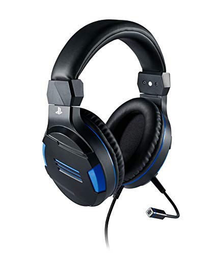 Auscultadores BIGBEN INTERACTIVE PS4OFHEADSETV3 (Com fio - Com microfone - Azul) Bigben Interactive - Fones de ouvido e headsets - com fio, microfone, silenciador, volume