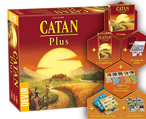 Jogo de Tabuleiro DEVIR Catan Plus (Idade Mínima Recomendada: 10 anos) Devir - Jogos - jogo de tabuleiro, devir, catan plus, idade mínima recomendada
