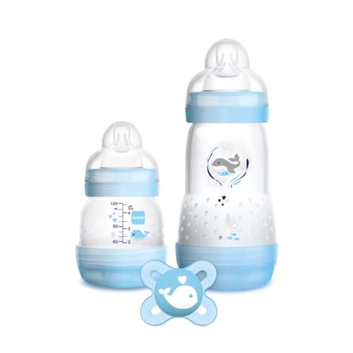 Conjunto de Biberões MAM Easy Start Azul (2 Un - 0+ Meses) MAM - Biberões - conjunto, biberões, mam easy start, azul, 0+ meses