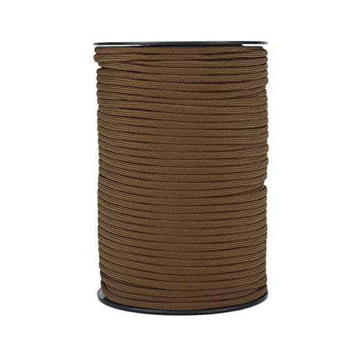 Cordas de Parachutes 550 Cord 100M Brown Dilwe - Corda de escalada - corda de parachutes, 550 cord, 100m, marrom