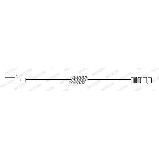 Ferodo Fwi246 Contacto De Aviso Desgaste De Los Frenos 2 Piezas FERODO - Sistema de freios de veículos motorizados - preto, plástico, 3 cm, 2 peças