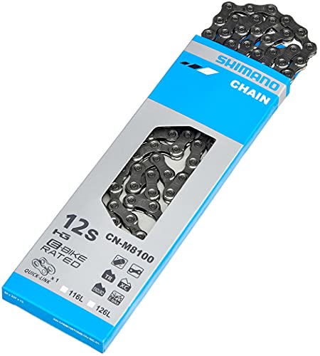 Cadeia SHIMANO CN-M8100 (Vermelho - 175/190 mm) SHIMANO - Correntes - alumínio, vermelho, 175-190 mm, 11 polias