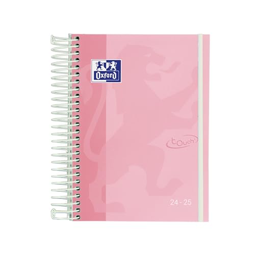 Agenda Escolar OXFORD Touch (A5 - 2023/2024) Hamelin Brands - Calendários, organizadores e planejadores - agenda escolar, oxford touch, A5, 2023-2024, capa cartão, papel sem ácidos