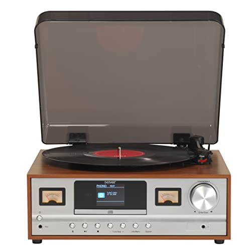Rádio DENVER ELECTRONICS MRD-52LIGHTWOOD Denver - Áudio - sintonizador digital, bluetooth, ajustador de volume, entrada auxiliar