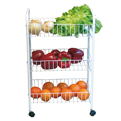 Carrinho de Cozinha MSV (Material: metal - Branco) MSV - Carrinhos de cozinha e jantar - metal, branco