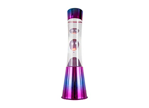 Lâmpada de lava iridescente 40 cm liquid transparente magma color iridesc Fisura - Luzes noturnas e iluminação ambiente - lava, iridescente, 40 cm, transparente, magma