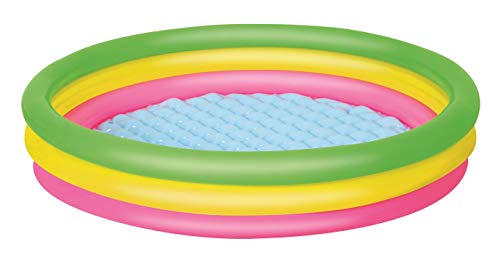 Piscina Insuflável BESTWAY Summer (Azul - 152x152x30 cm) Bestway - Piscinas - insuflável, infantil, 3 anéis, 211 litros