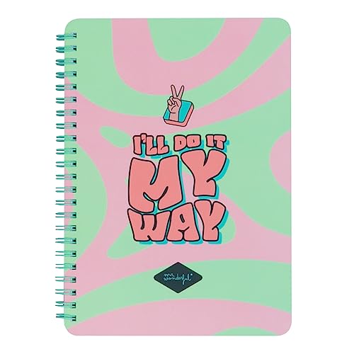 Caderno Quadriculado MR. WONDERFUL I´LL DO IT MY WAY (A5) Mr. Wonderful - Cadernos e bloco de notas - quadriculado, A5, capa cartão