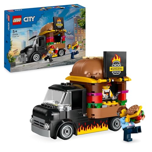 LEGO City: Camião de Hambúrgueres - 60404 (Idade Mínima: 5) LEGO - Brinquedos - hamburguesas, camião, lego city