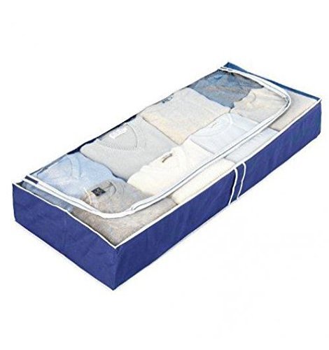 Caixa de Arrumação WENKO Air (Azul - Plástico) Wenko - Caixas de mudança e envio - prático, fácil de abrir, transpirável, 3 lados