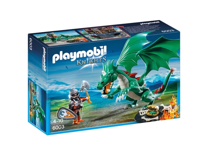 Playmobil 6003 Cavaleiro e Dragão (Jogos de Construção) PLAYMOBIL - Conjuntos de brinquedos - playmobil, 6003, cavaleiro, dragão, jogos de construção