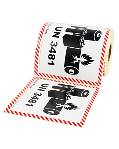 Etiquetas Autocolantes Prolac Pegatinas Material Perigoso ONU 3481 Contém Baterias De Iões De Lítio Prolac - Etiquetas de envio - etiquetas autocolantes, prolac pegatinas, material perigoso onu 3481, contém baterias de iões de lítio