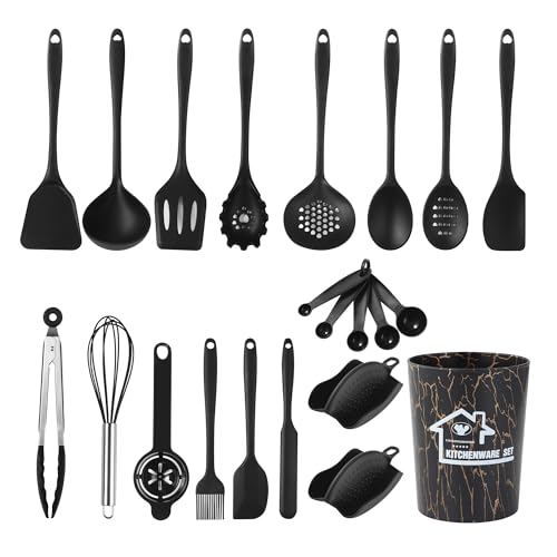 Conjunto de 22 Utensílios de Cozinha em Silicone HAOYULUO - Conjuntos de utensílios de cozinha - silicone, 22 utensilios