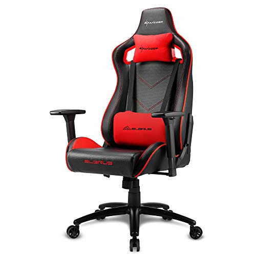 Cadeira Gaming SHARKOON Elbrus 2 (Vermelho) Sharkoon - Cadeiras de jogos - gaming, sharkoon, elbrus 2, vermelho