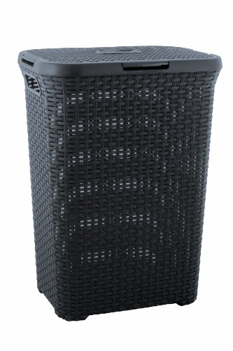 Cesto de roupa suja Curver Style | Azul, Branco (Cozinha e Casa de Banho) Curver - Cestos de roupa - azul, branco, plástico, 60l