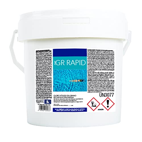 Cloro Granulado Rápido 5Kg GR-RAPOID (Recondicionado Como Novo) DISARP - Limpeza de piscinas e produtos químicos - granulado, 5kg, recondicionado