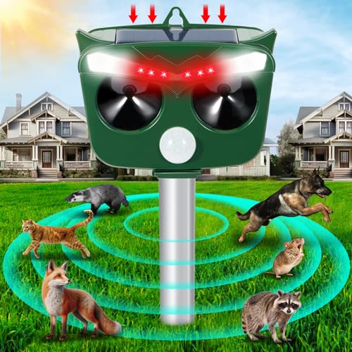 Euzlabby Repelente Ultrassônico Solar 5 Modos Ip64 Impermeável EUZLABBY - Repelentes - ultrassónico, solar, IP64, impermeável