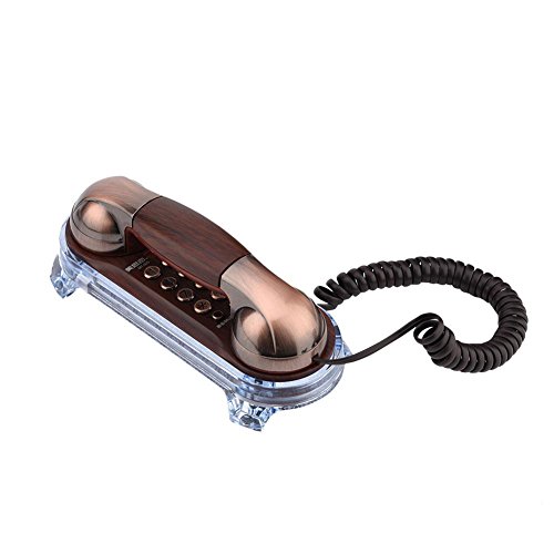 Telefone Fixo com Cabo Retro Vintage Prateado Garsent - Telefonia - prateado, com cabo, retro vintage