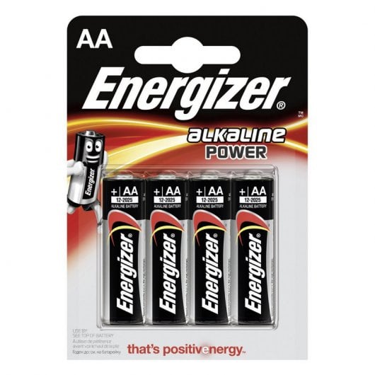 Pilhas ENERGIZER Alcalina (4 unidades - AAA) Energizer - Baterias de uso geral - alcalino, AAA, 1.5v, 4 unidades