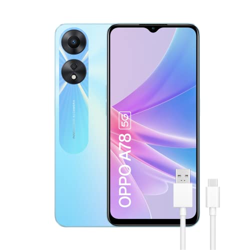 Smartphone OPPO A78 5G (6.6'' - 8 GB - 128 GB - Azul) Oppo - Telemóveis - 6.6 polegadas, 8 GB RAM, 128 gb armazenamento, 5g, Android 11