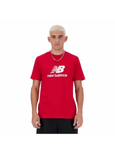 T-shirt para Homem NEW BALANCE Logo Azul para Fitness (L) New Balance - Roupa de desporto - t-shirt, homem, new balance, logo azul, fitness, L