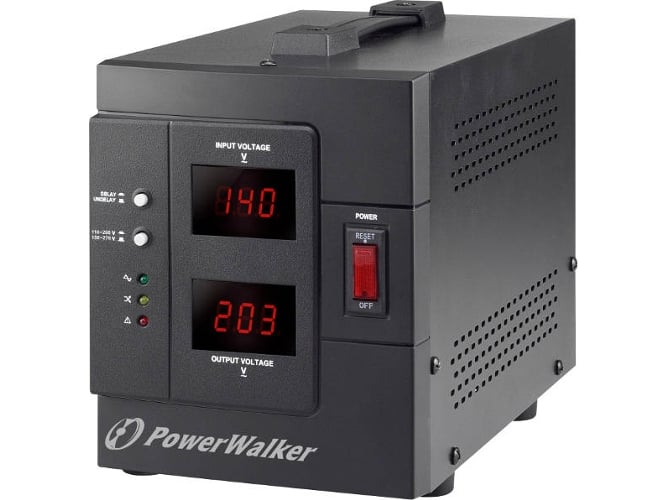 Regulador de Voltagem POWERWALKER AVR 2000/SIV PowerWalker - Transformadores de voltagem e reguladores - regulador, voltagem, avr, 2000