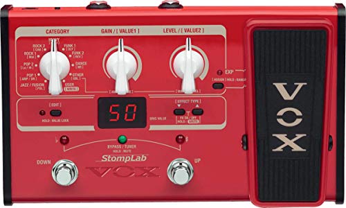 Vox Stomplab Sl2B Pedalboard Preto Vermelho Vox - Processadores de efeitos - pedalboard, distortion, overdrive, reverb, delay