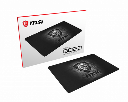 Tapete Rato Gaming MSI AGILITY GD20 em Preto MSI - Tapetes de rato - tapete, rato gaming, msi agility gd20, preto, tamanho, peso