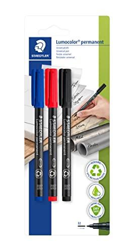 Marcador STAEDTLER Lumocolor (Multicor - Ponta de 2 a 5 mm) Staedtler - Marcadores e marcadores de texto - multicor, ponta 2-5 mm, tinta à base de álcool, resistente à água
