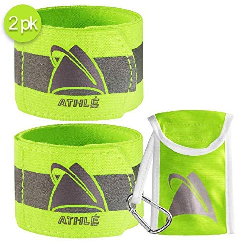 Conjunto de Pulso e Braçaletes Reflectantes ATHLETIC Athle Sport - Luzes de segurança e refletores esportivos - pulso, braçalete, reflectante