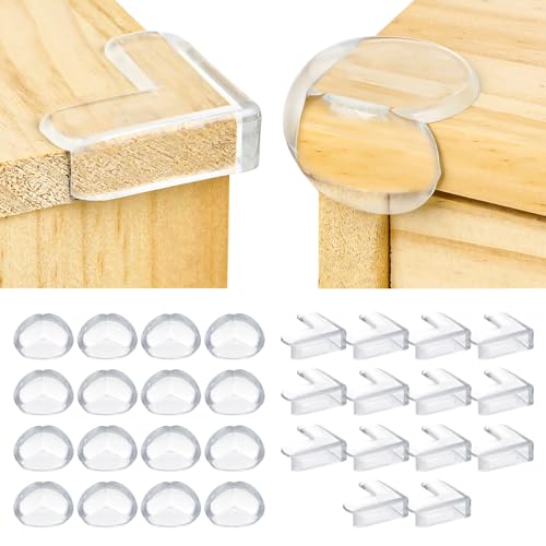 Conjunto de 30 Capas Protetoras de Cantos para Bebé RMIVEGLIA - Travas de segurança para bebê - conjunto, 30 capas, protetoras, cantos, bebé