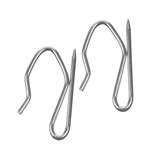 Gancho para cortina de metal de zinc de alta resistência (pack de 50) The Bead Shop - Argolas para cortinas e cortinados - metal, zinc, alta resistência, pack de 50
