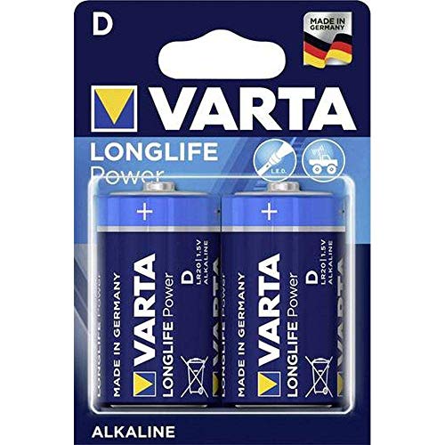 Pilhas Não Recarregáveis VARTA High Energy D Varta - Baterias de uso geral - 1,5v, D, alcalino, preto