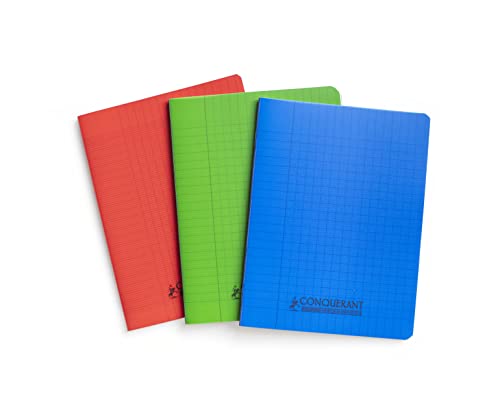 Caderno CONQUERANT 3 cadernos (Branco - A4) Hamelin Brands - Cadernos e bloco de notas - a4, 96 páginas, regra de linhas, papel 90g/m²