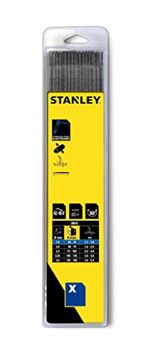 Conjunto de 10 Eléctrodos Stanley 460726 STANLEY - Estanho e fluxo - electrodos, preto, aço inoxidável